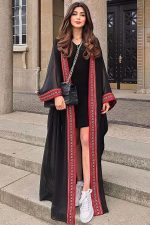 kimono de plage noir Maimiti