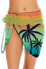 paréo palmier hawaïen