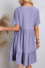 modèle de robe de plage unie d'été