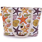 sac de plage motif coquillage