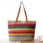 sac de plage multicolore